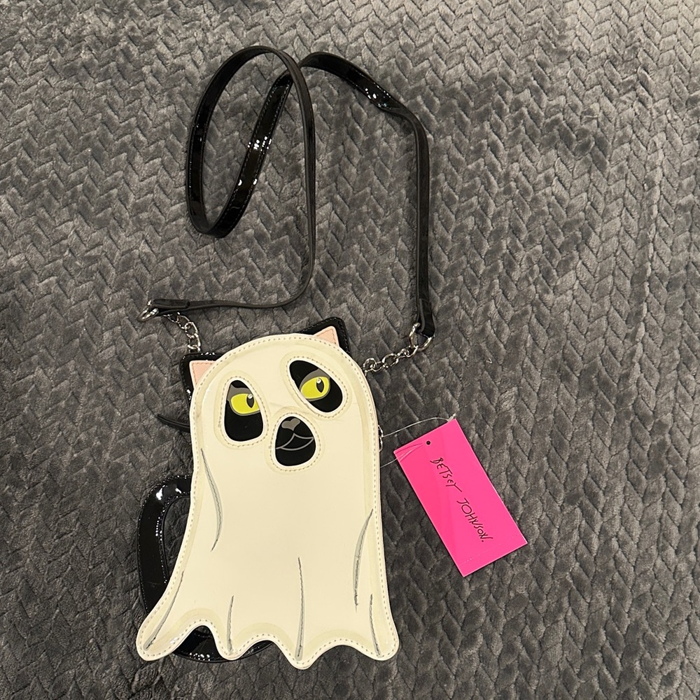 NWT Betsey Johnson Spooky Cat Crossbody Bag